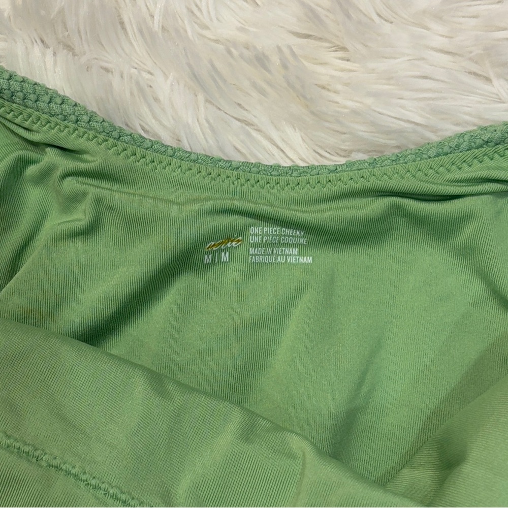 Aerie Waffle Scoop One-Piece Swimsuit in Midday Mint - Picture 5 of 5